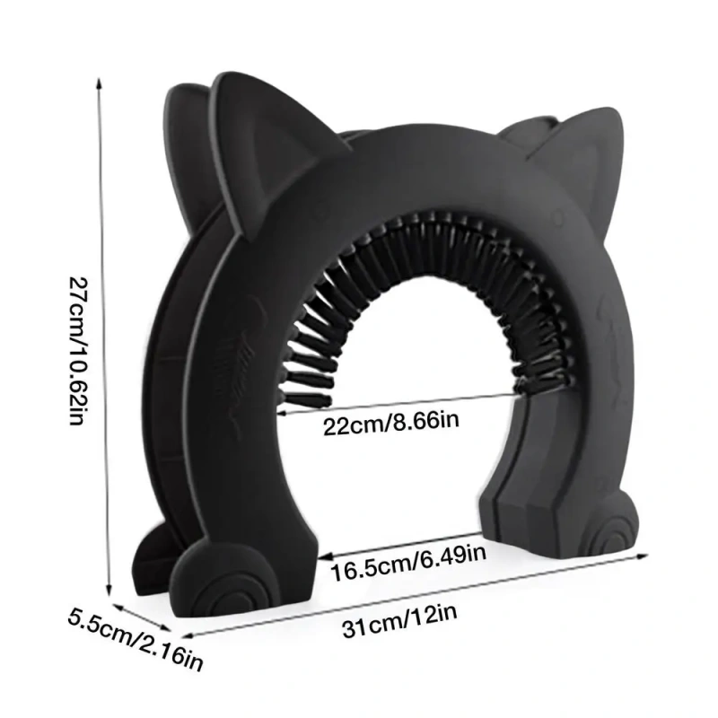 Pet Cat Dog Door Hole Access Direction Controllable Toy For Pet Training Dog Cats Kitten ABS Pet Gate Door Kit with Clean Brush