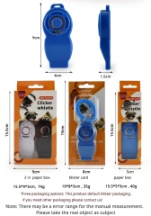 2-in-1 '8'-shaped Pet Dog Training Clicker & Whistle Multi-Color Made of Durable EVA Material Wholesale