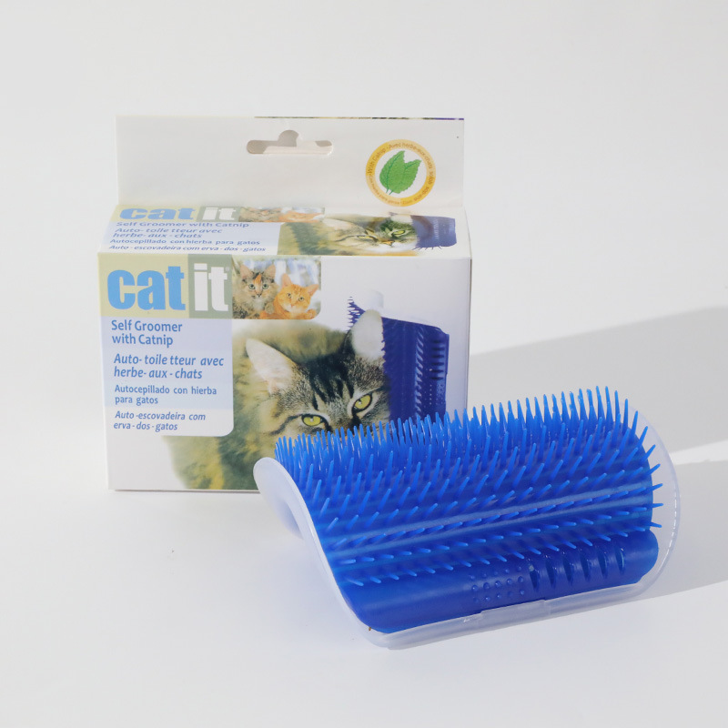 Cat Scratcher Massager for Cats Scratching Pets Brush Remove Hair Comb Grooming