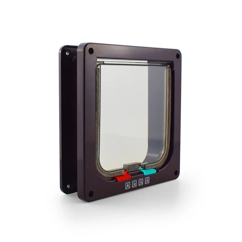 Acrylic Controllable Cat Door Cats Hole Dog Hole Doorway Pet Supplies Accessories Suitable for Wooden Doors and Glass Doors