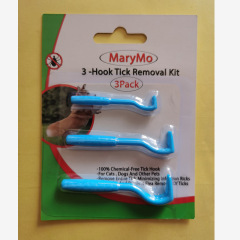 Pet Tick Removal Tool 3 Piece Set Lice Remover Flea Tick Hook Pet Lice Catcher