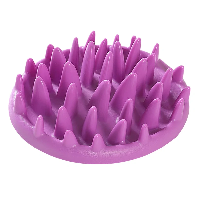 Slow Feed Pet Jungle Shaped Dog Feeding For Puppy Small Pets Purple Lightweight Non-Slip Travel Bowl Pet Slow Feeder Dog