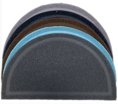 Waterproof Half Circle PVC Cat Litter Mat Non-Slip Solid Pet Mat for Cats and Small Animals