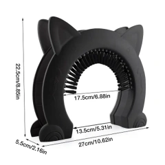 Pet Cat Dog Door Hole Access Direction Controllable Toy For Pet Training Dog Cats Kitten ABS Pet Gate Door Kit with Clean Brush
