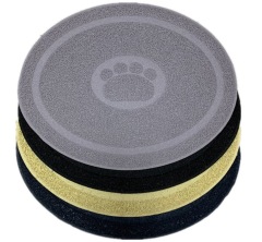 Waterproof Half Circle PVC Cat Litter Mat Non-Slip Solid Pet Mat for Cats and Small Animals