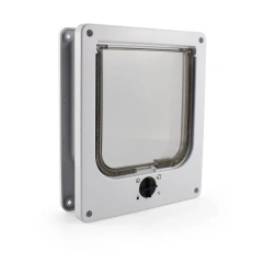 Cat Flap Door  Durable Indoor/Outdoor Pet Door for Cats & Small Dogs  Weatherproof Easy Install