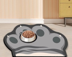 Halloween Spider Web Bat-shape Pet Feeding Mat