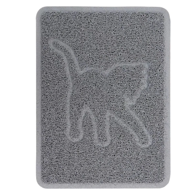 Hot Sale PVC Pet Door Mat Solid Pattern Dust Removal Foot Mat Plastic Cat Litter & Toilet Mat for Dogs