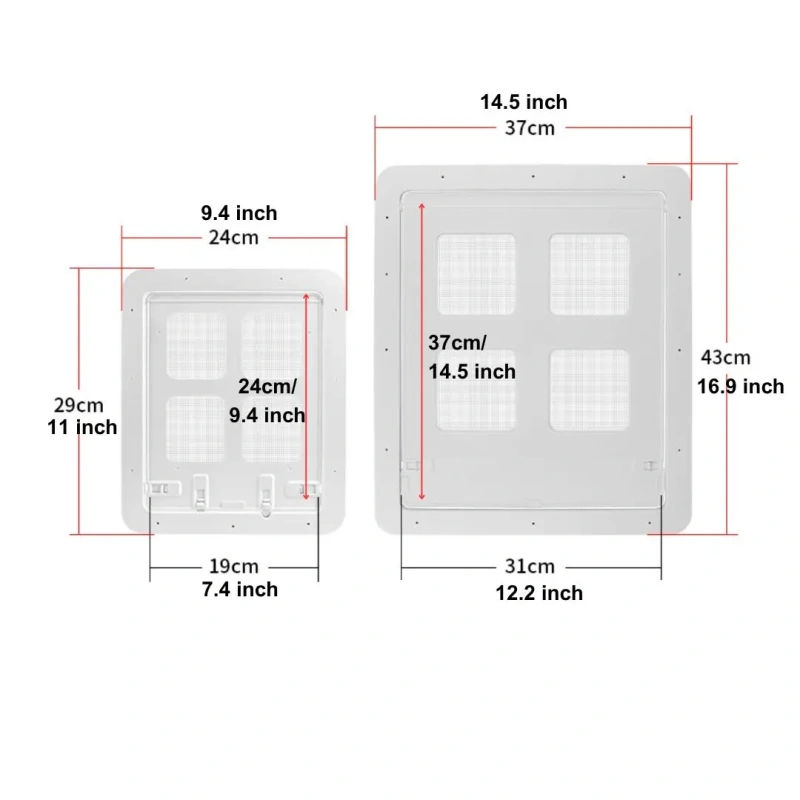 Screen Window Cat Door, Terrace Screen Door, Pet Door, Free Entry and Exit for Cats and Dogs, Magnetic Lockable Pet Screen Window Door, Dog Screen Window Door, High Quality Abs Material, Large and Small Size Optional, Simple Installation and Fast