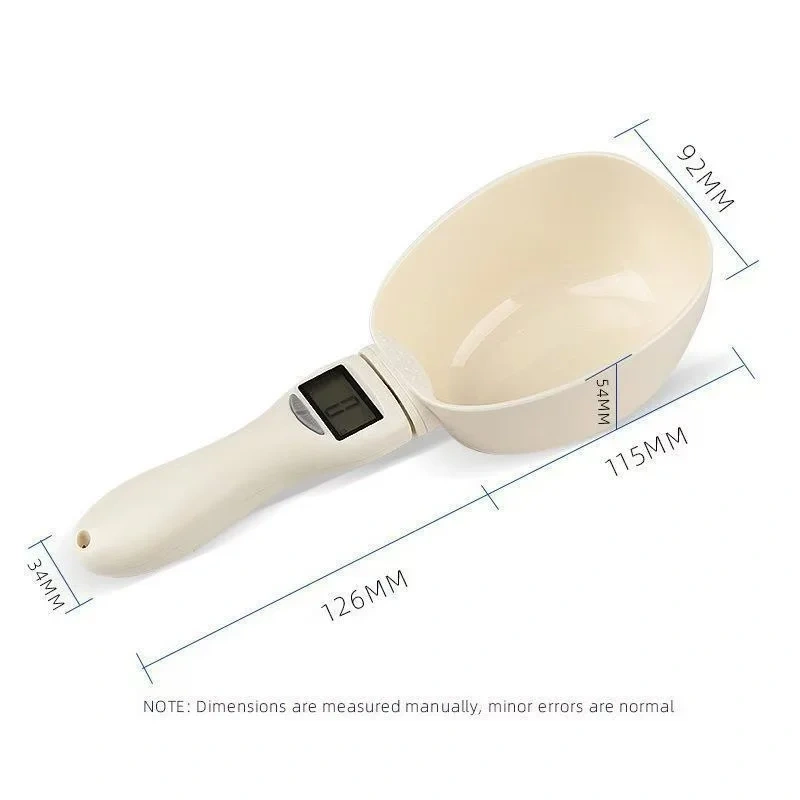 Pet cat food weighing electronic scale, cat dog pet supplies measuring spoon, cat food and dog food measuring weighing spoon