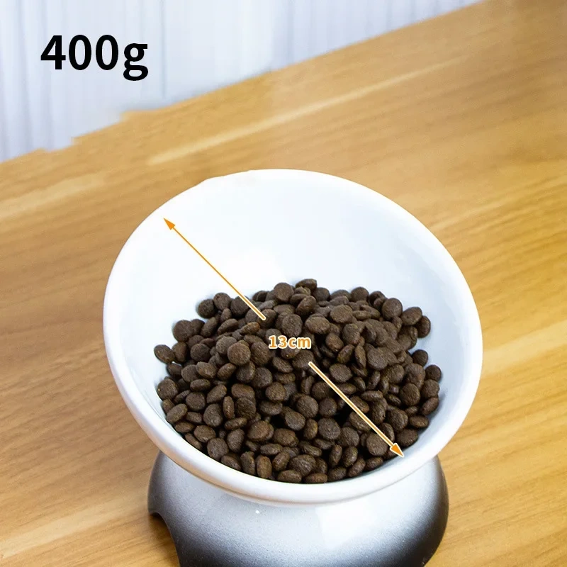 CLEARANCE SALE-Ceramic Bowl Gradient Pet Food Water Feeders Small Dogs Drinking Eating Supplies Raised Tilted Cats Feeding Bowl