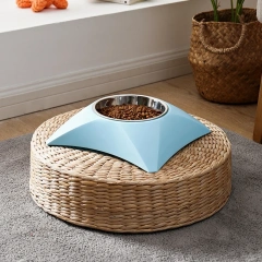 Durable Cute Dart Shaped Feeding Pet Dog Cat Food Bowl Feeder Outdoor Puppy Stainless Steel Food Water Bowl