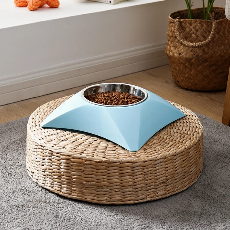 Durable Cute Dart Shaped Feeding Pet Dog Cat Food Bowl Feeder Outdoor Puppy Stainless Steel Food Water Bowl