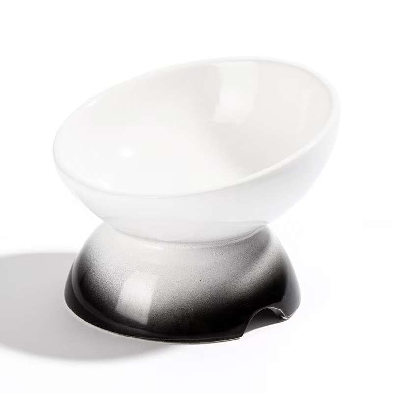 SALE-Ceramic Bowl Gradient Pet Food Water Feeders