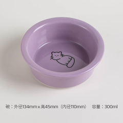 Pet ceramic bowl