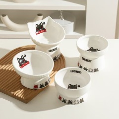Luckcat cat ceramic bowl