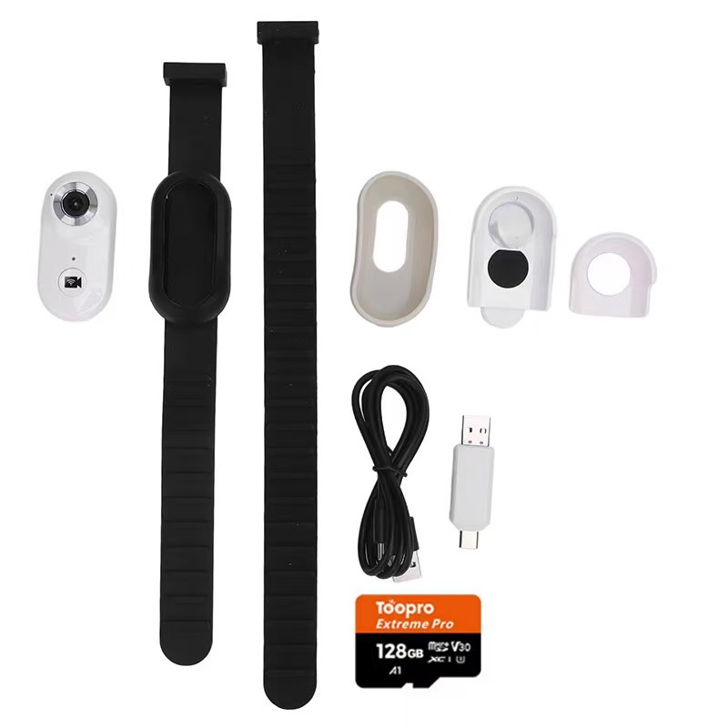 Pet Collar Camera  USB Electronic Stabilisation 2.4G Wireless Fidelity Wearable Video