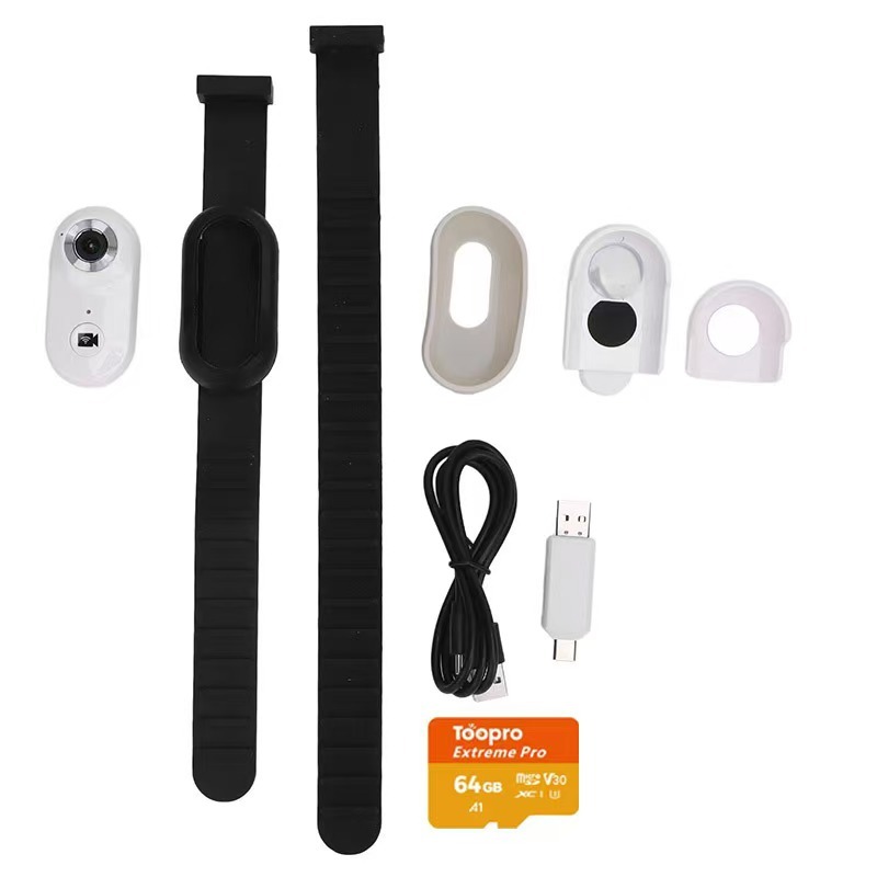 Pet Collar Camera  USB Electronic Stabilisation 2.4G Wireless Fidelity Wearable Video