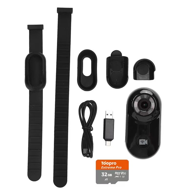 Pet Collar Camera  USB Electronic Stabilisation 2.4G Wireless Fidelity Wearable Video