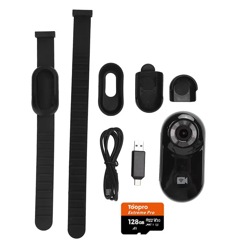 Pet Collar Camera  USB Electronic Stabilisation 2.4G Wireless Fidelity Wearable Video