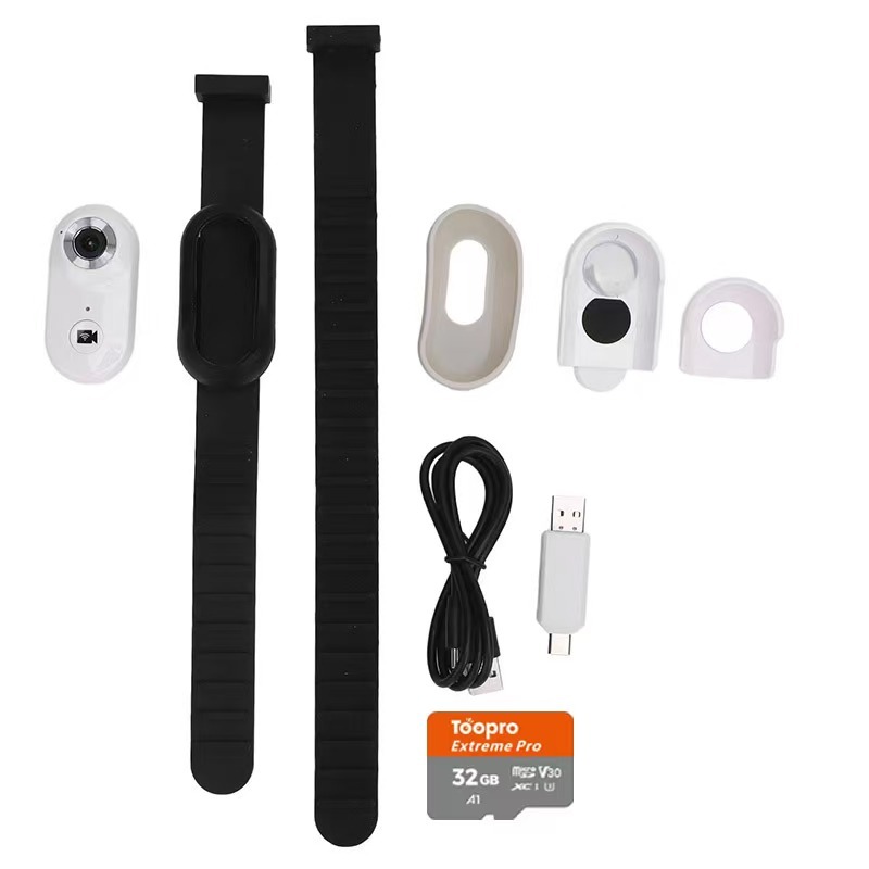 Pet Collar Camera  USB Electronic Stabilisation 2.4G Wireless Fidelity Wearable Video