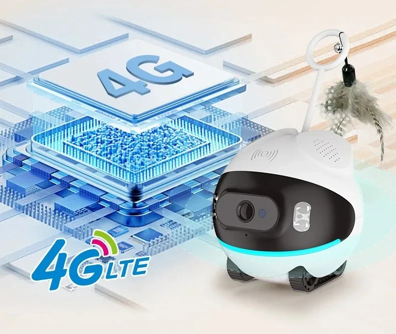 Pet camera mobile monitoring WiFi for the elderly and children 4g intelligent voice robot remote cat and dog