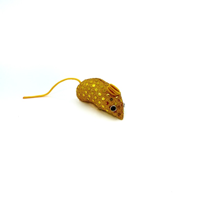 Cat toy sequin mouse