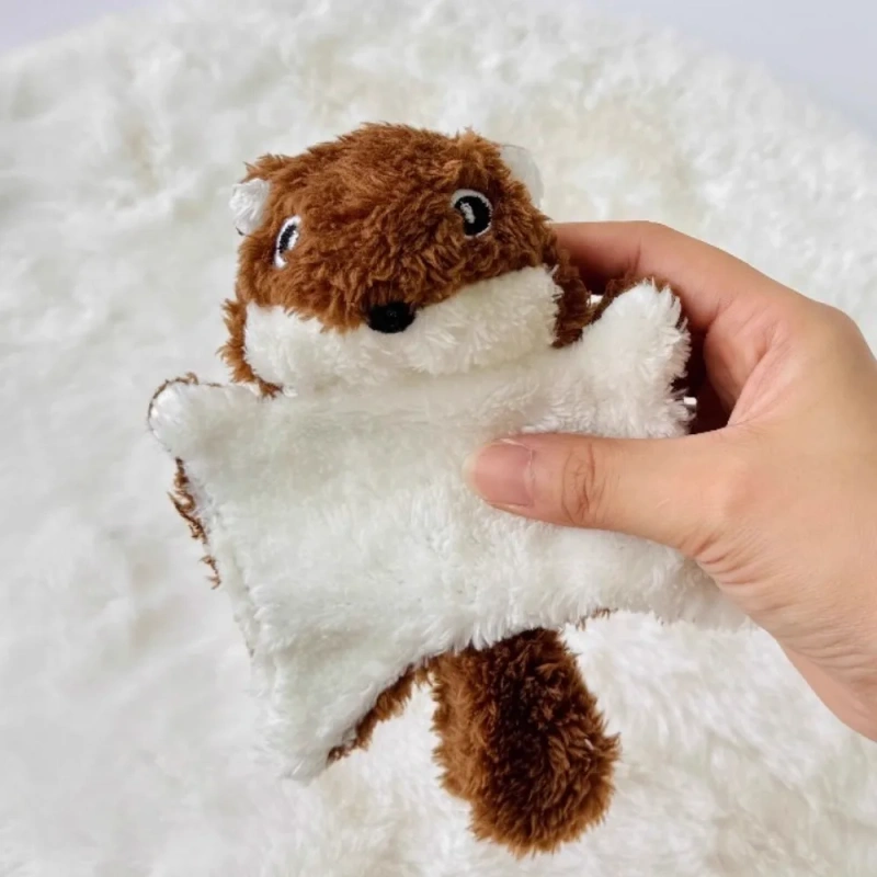 1PCS Funny Little Flying Squirrel Cat Toys For Interactive Bite Resistance Puppy Kitty Toy Squeak Pet Supplies