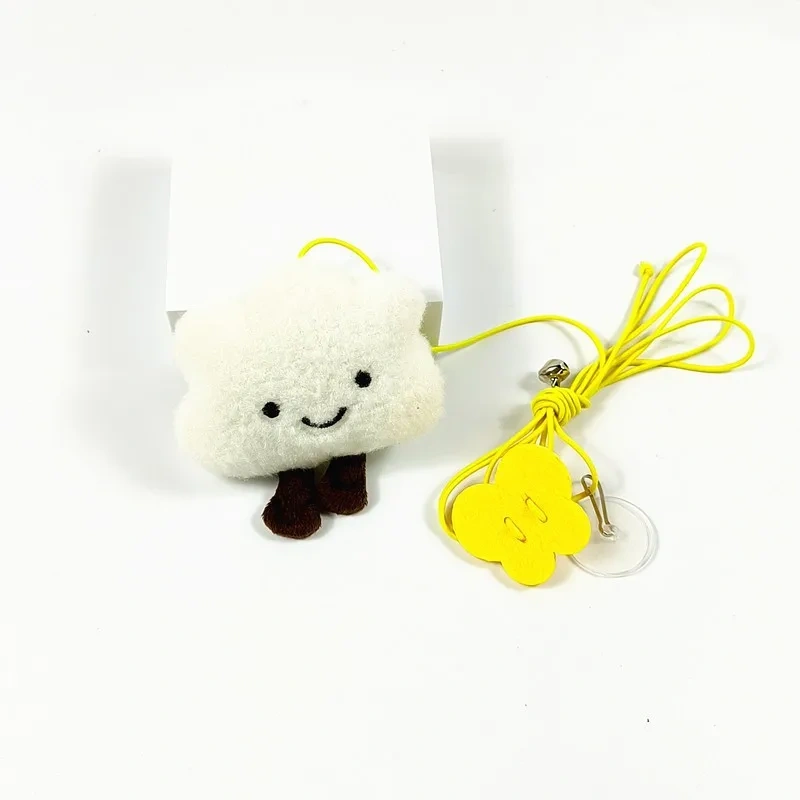 Rainbow Door Hanging Cat Teaser,Elastic Swing Feather Bell Toy with Adhesive Hook, Self Play Interactive Boredom Relief for Cats
