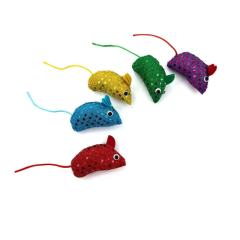 Cat toy sequin mouse