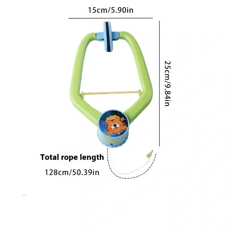 【E】Interactive Hanging Cat Toy for Door, Self-Play Teaser with Swinging Feathers & Replaceable Prey Attachments