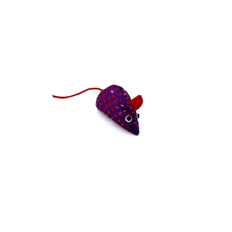 Cat toy sequin mouse