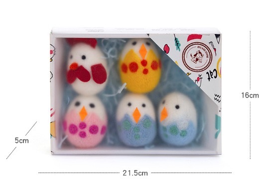 100% Pure Wool Pet Toy, Soft, Durable, Chew-Resistant