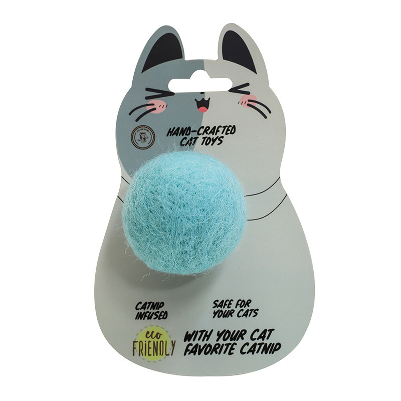 Handmade wool ball silent toy for cats
