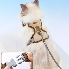 Breathable Pet Chest Strap Mesh Adjustable Straps Cat Harness Reflective Strips