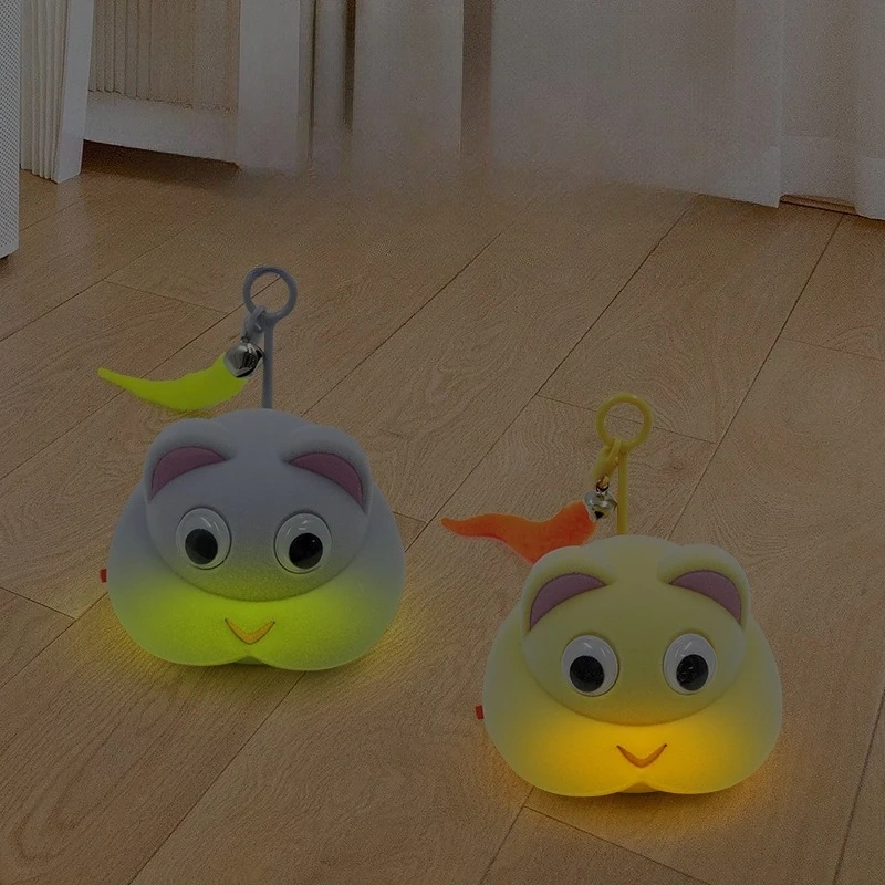 1Pcs Cat Dog Toy Self Playing Light Up Sound Electric USB Mouse Pet Killing Time Safety Material Cute Release Nature