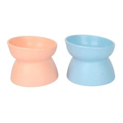 Cat Bowl Pet Tall Bowl Dog Bowl Protection Cervical Vertebra Cat Rice Water Feeding Oblique Drinking Water Pet