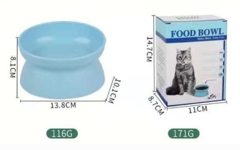 Cat Bowl Pet Tall Bowl