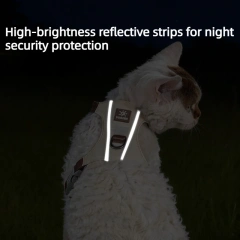 Cat Quick Drying Traction Rope Set Summer Comfortable Light Reflective Pet Traction Slip Cat Rope  Anti Slip Cat Traction Rope
