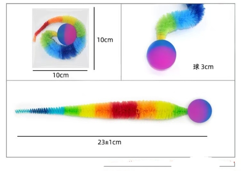 Cat interactive toys Tickle Cat Colorful Bouncing Ball
