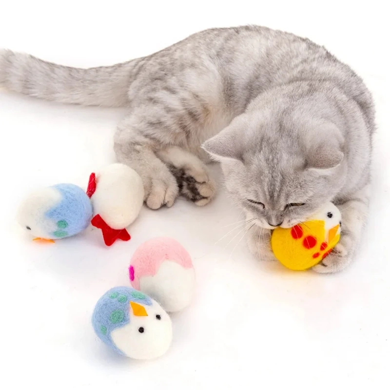 100% Pure Wool Pet Toy, Soft, Durable, Chew-Resistant, Perfect for Exercise, Playtime, Outdoor and Indoor