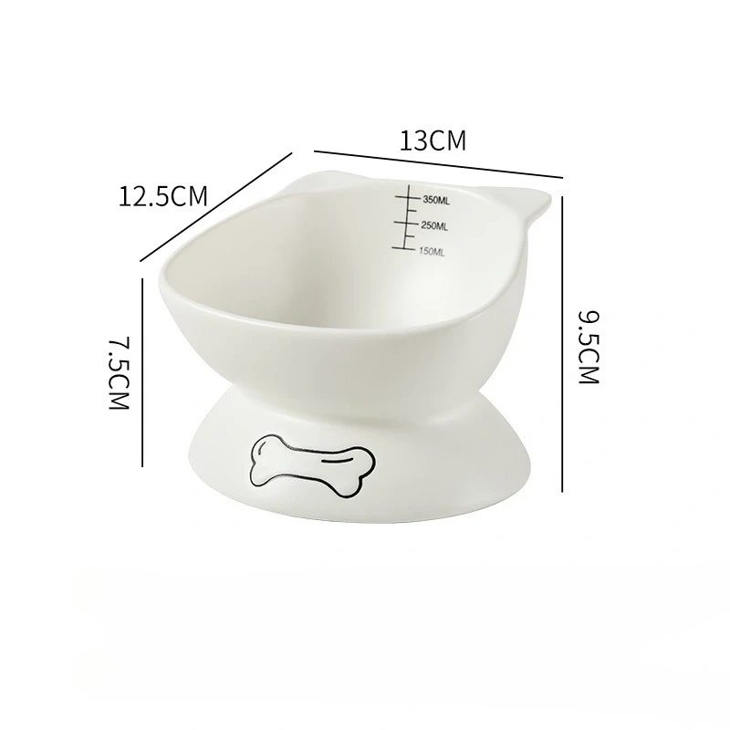 High Footed Cat Bowls Pet Drinking Bowls Ceramic Feeders for Cat and Dog