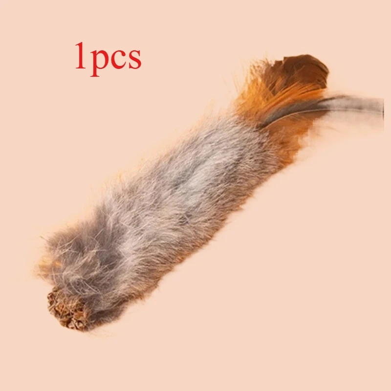 2pcs Cat Chew Toys Interactive Molar Natural Rabbit Hair Toys Gall Fruit Cat Teaser Toy Clean Mouth Pet Toy Pet Supplies