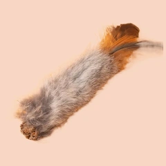 2pcs Cat Chew Toys Interactive Molar Natural Rabbit Hair Toys Gall Fruit Cat Teaser Toy Clean Mouth Pet Toy Pet Supplies