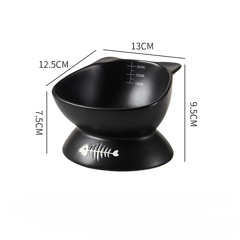 High Footed Cat Bowls Pet Drinking Bowls Ceramic Feeders for Cat and Dog