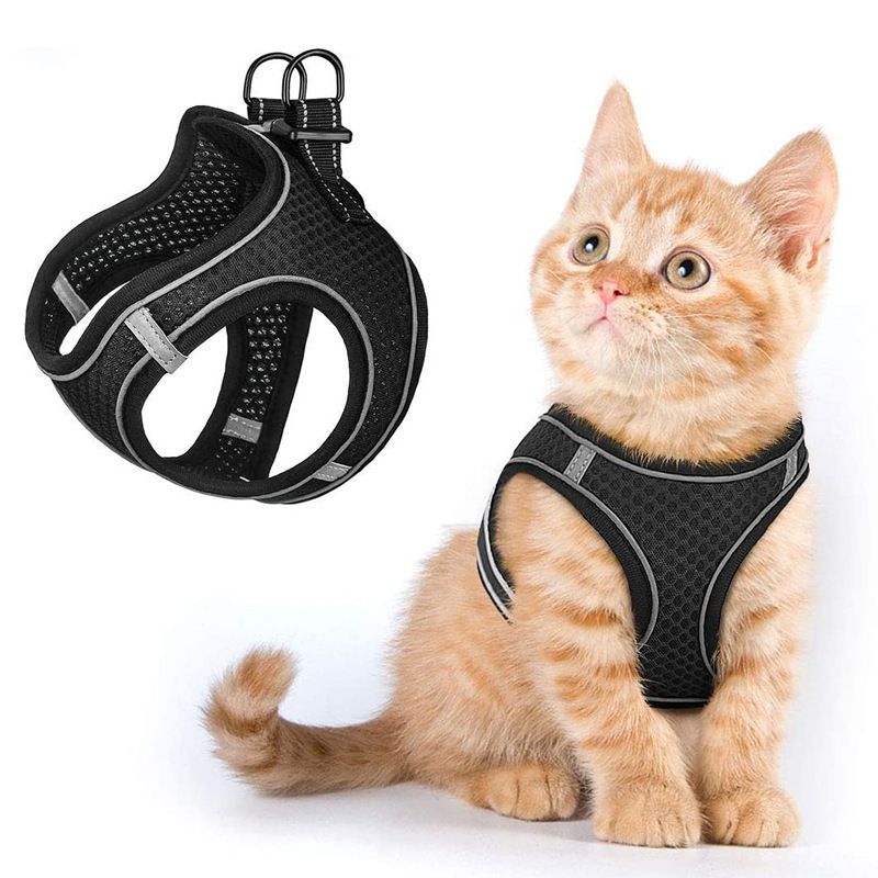 Harnesses Adjustable Reflective Leash Breathable Durable Nylon Harness Vest