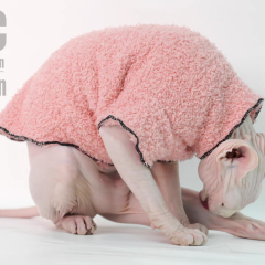 Autumn winter thick for cat Sphinx Clothing hairless cat clothes