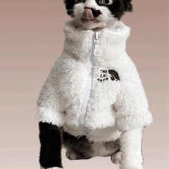 Winter Sweater for Sphynx Cat,Warm Lamb fleece long sleeves Thick Coat For Devon Rex Small Dogs, Soft Warm Pajama for a Cat