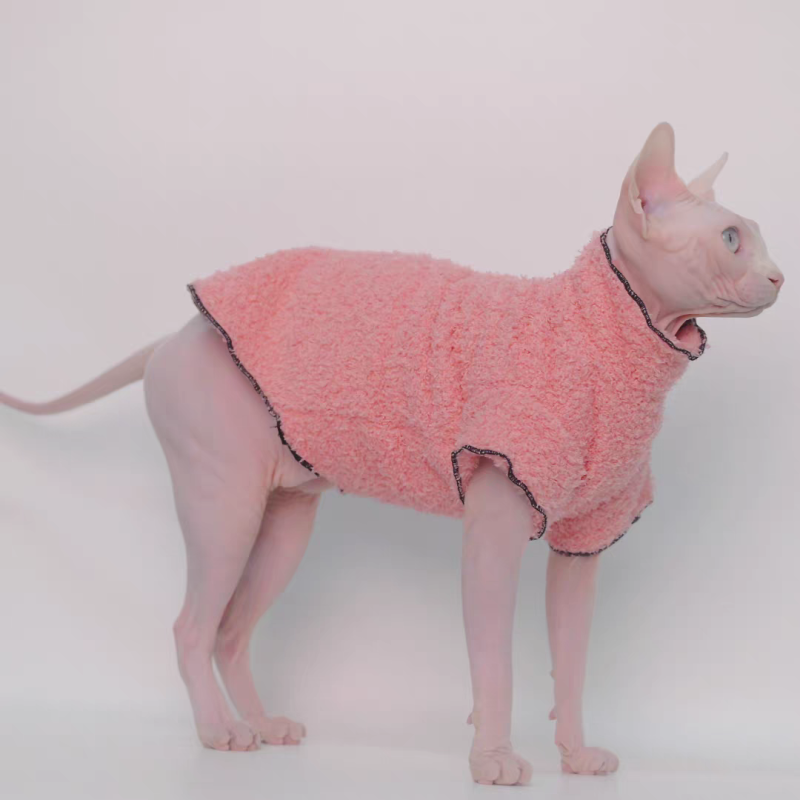 Autumn winter thick for cat Sphinx Clothing hairless cat clothes