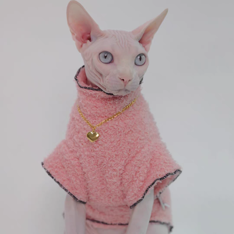 Autumn winter thick for cat Sphinx Clothing hairless cat clothes